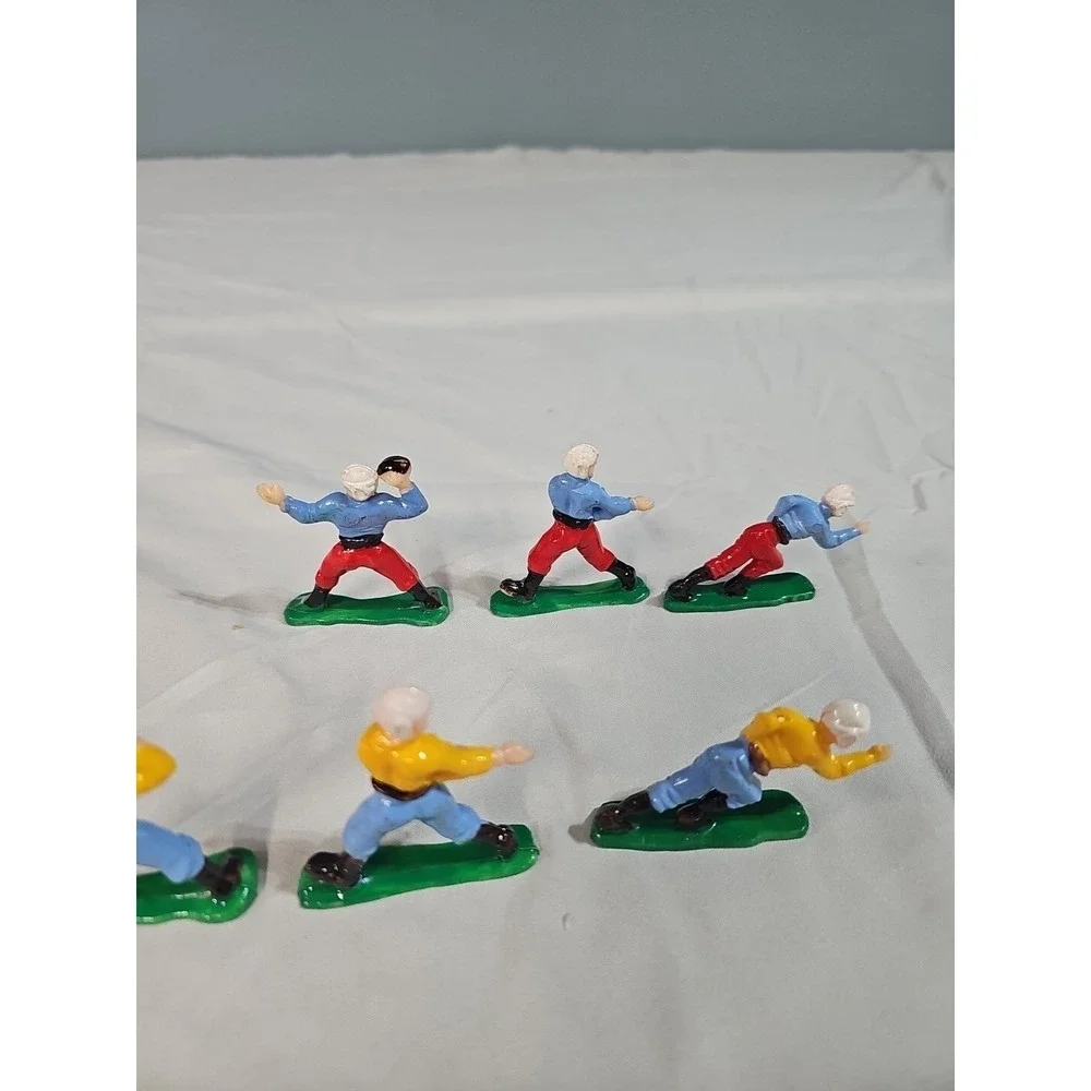 Vintage Football Players Cake Toppers 1950's ‎ C.M.V. Hong Kong Lot of 6